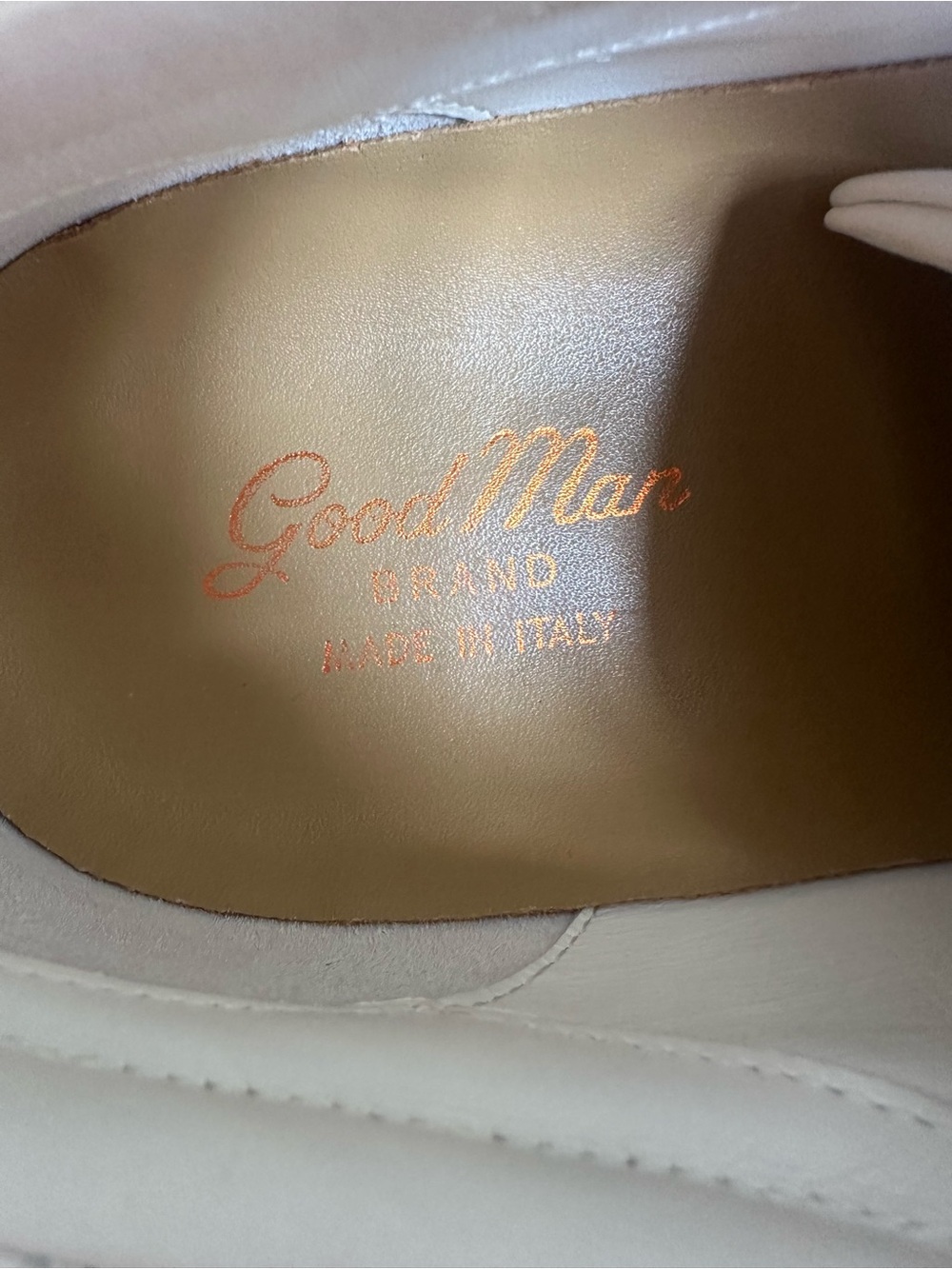 Good Man Brand White Leather Low-Top Sneakers - Picture 5 of 6